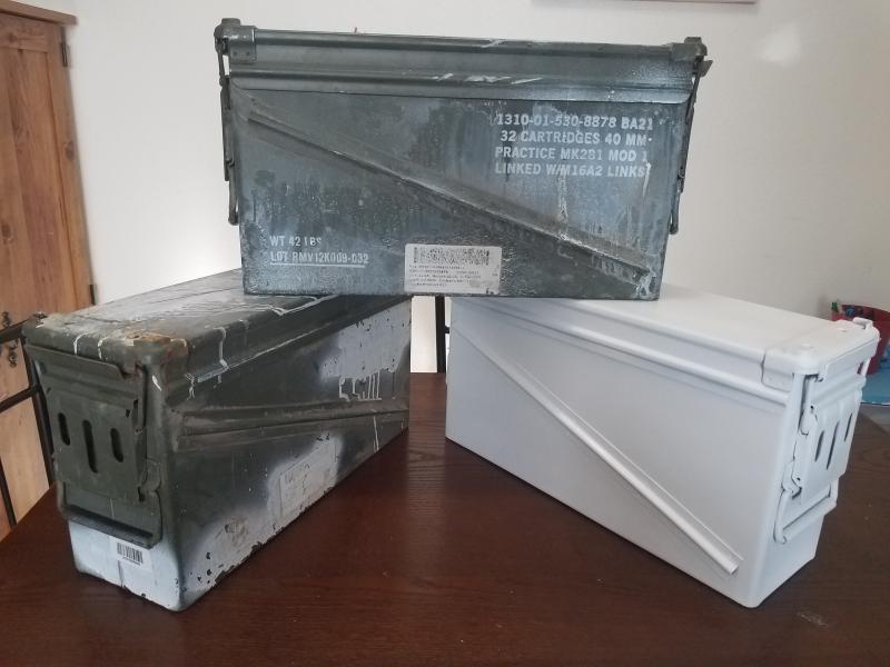 U.S. Military Surplus PA120 40mm Ammo Can, Used - 164783, Ammo Boxes & Cans  at Sportsman's Guide