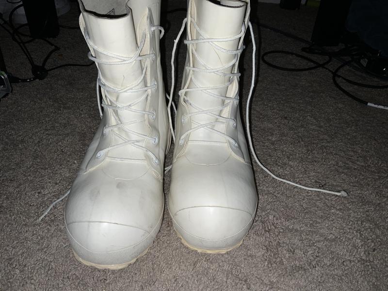 Genuine US Military, Black Mickey Mouse Cold Weather Boots/ White Cold  Weather Mickey Mouse Bunny Boots