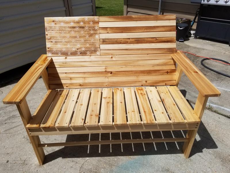 Outdoor Garden Patio Seat Distressed Flag Bench Furniture Solid Fir Wood Wooden 