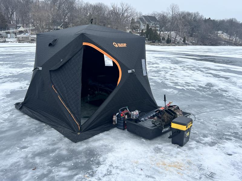 Clam Yukon XT Ice Team Edition Thermal Ice Fishing Shelter, 2-Person -  728408, Ice Fishing Shelters at Sportsman's Guide