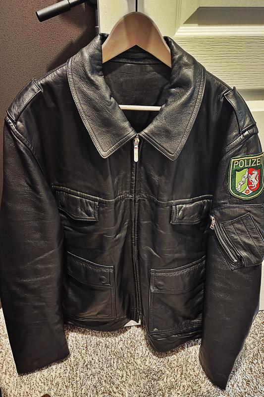 German police hotsell jacket leather