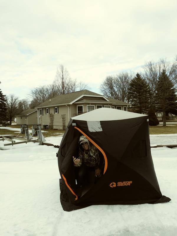 Guide gear 6 x 6 fully insulated ice fishing shelter Guide Gear 6 X 6 Fully Insulated Ice Fishing Shelter 706675 Ice Fishing Shelters At Sportsman S Guide