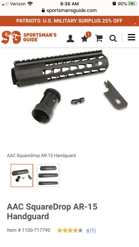 c Squaredrop Ar 15 Handguard Upper Receiver Parts At Sportsman S Guide