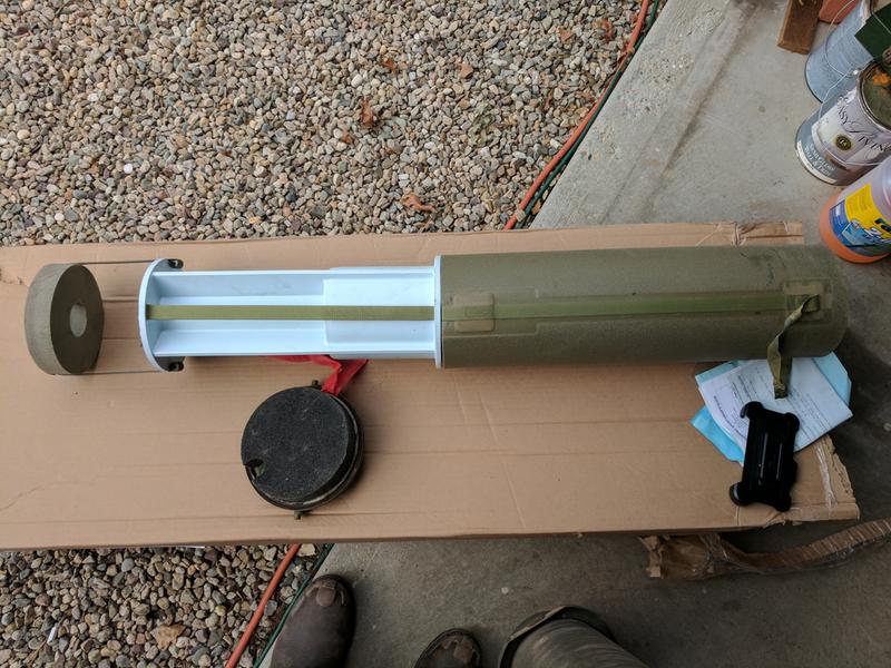 Boxes & Chests Militaria MILITARY SURPLUS 120MM AMMO PA116 TUBE CAN