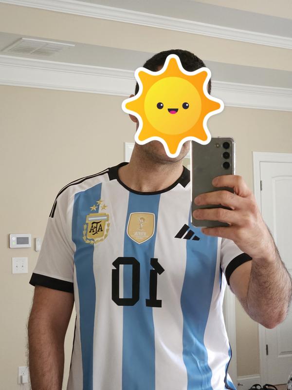 2022 Lionel Messi 3-Star adidas Argentina Home Jersey - SoccerPro