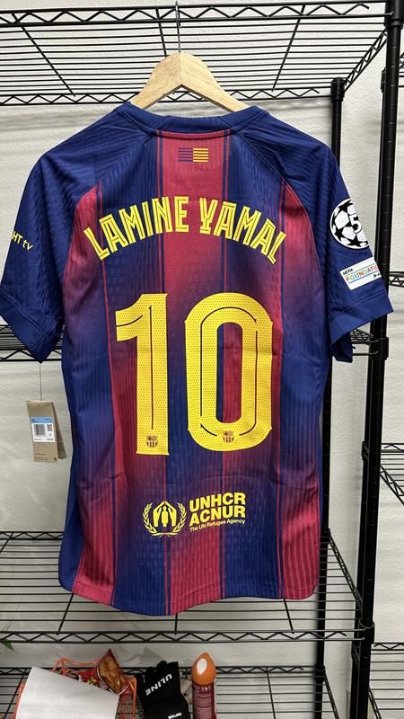 Men's Authentic Nike Lamine Yamal Barcelona Home Jersey 25/26