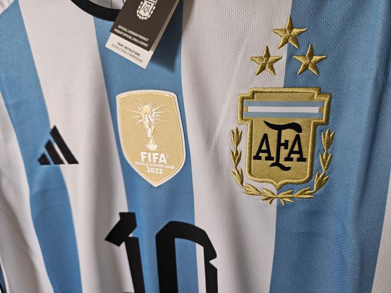 2022 Lionel Messi 3-Star adidas Argentina Home Jersey - SoccerPro