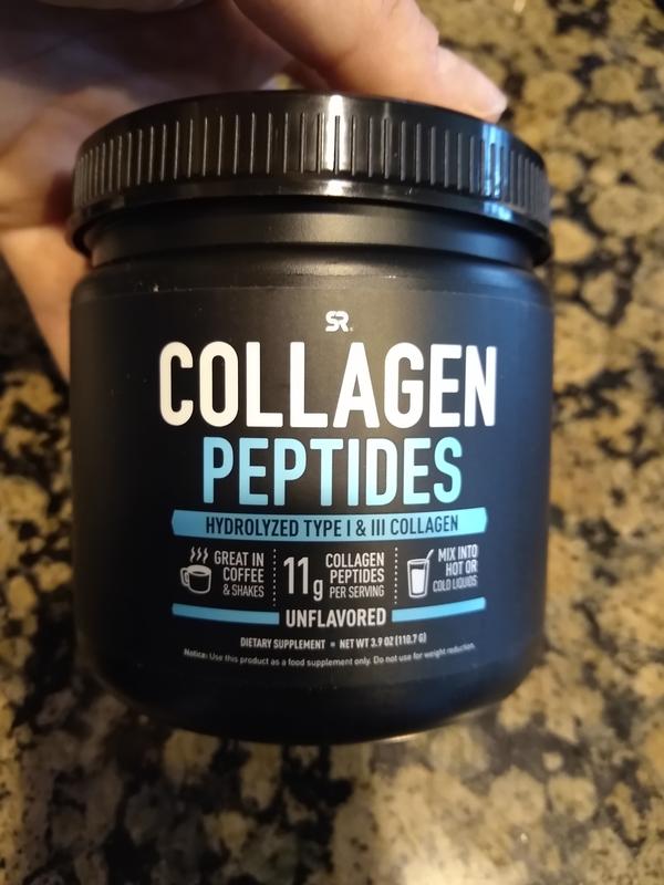 Sports Research Collagen Powder Supplement Hydrolyzed Protein Peptides that  are Vital for Healthy Joints, Bones, Skin, & Nails Great Keto Friendly