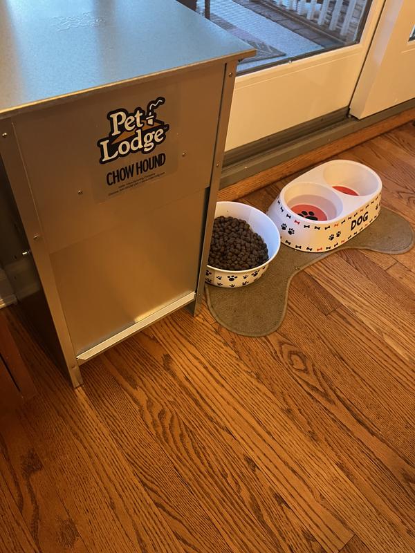 Little Giant Dry Food Automatic Steel Dog Feeder Chow Hound 25 LB