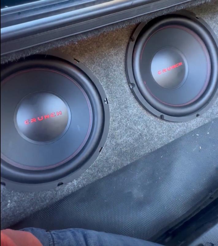 Crunch CRW10D4 10 Inch 400 Watt MAX 4 Ohm Dual Voice Coil Car Subwoofer ...