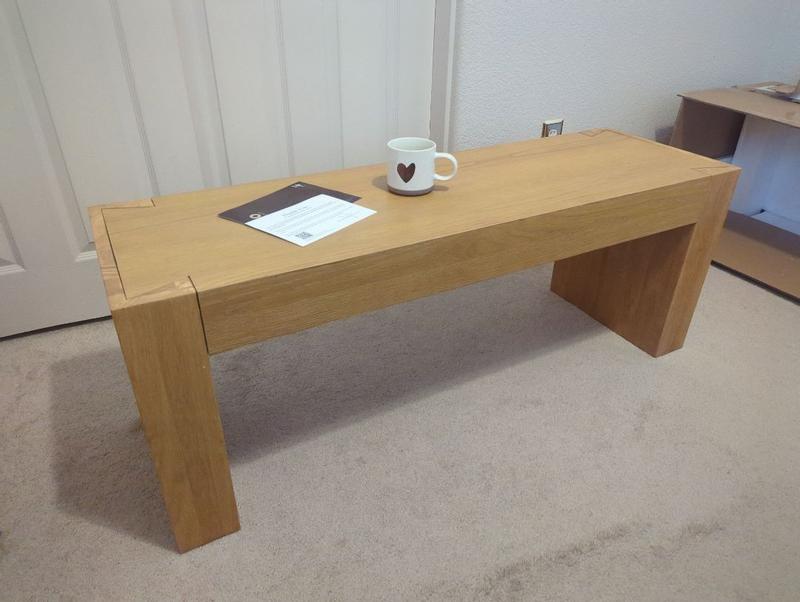 Maven Lane Zeno Contemporary Wooden Bench in Weathered Brown Finish in ...