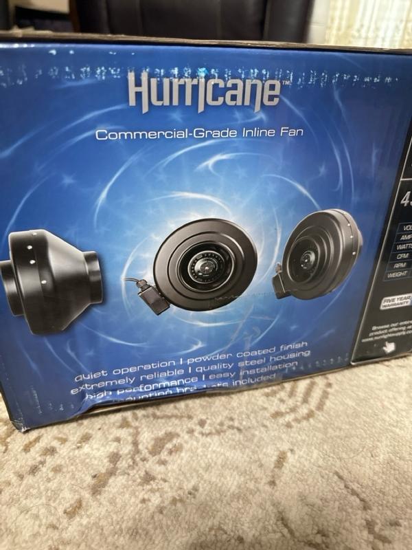 Hurricane Commercial Grade Inline Wall Mount Fan For HVAC and ...