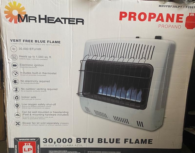 Mr. Heater 30 000 BTU Vent Free Blue Flame Propane Space Heater