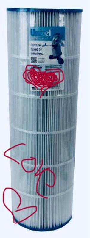 Unicel UHD-SR100 102 SqFt 4 Oz Media Pool Filter Cartridge 195 Pleats ...