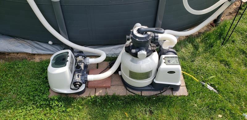 Krystal Clear™ Sand Filter Pump & Saltwater Pool Chlorine System - 15,000  Gal