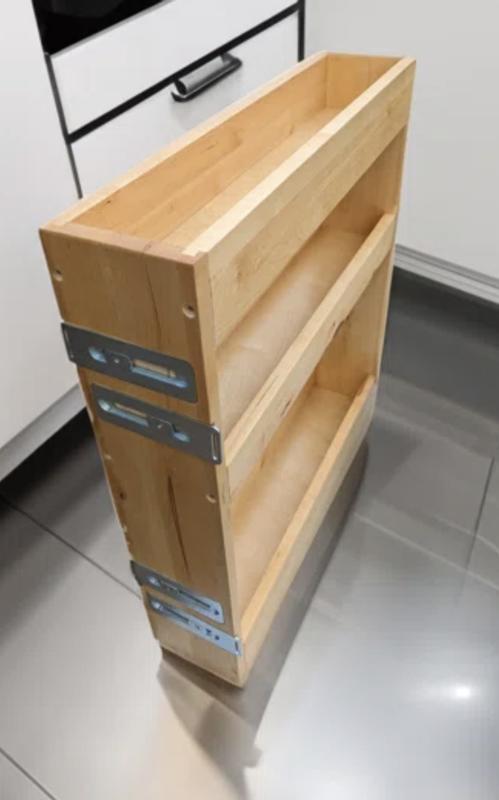 448WC8C - 8 Wall Pull-out Organizer w/ Adjustable Shelves for 12 Wall  Cabinet - Natural Maple