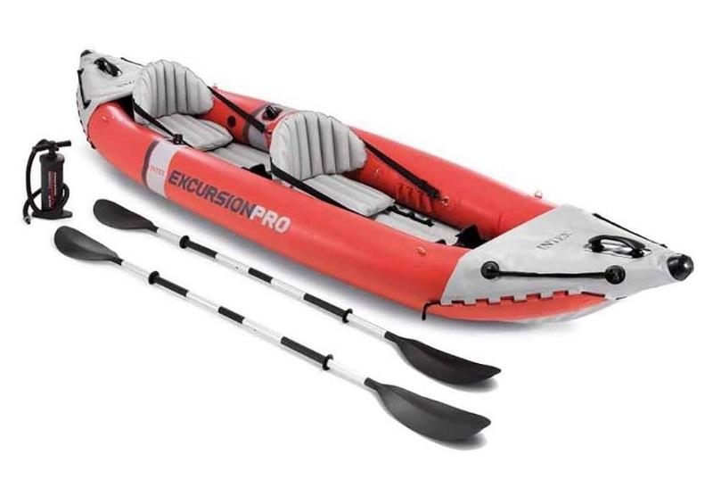 Intex Red PVC Sit-in Fishing Kayak with Carrying Strap/Handle