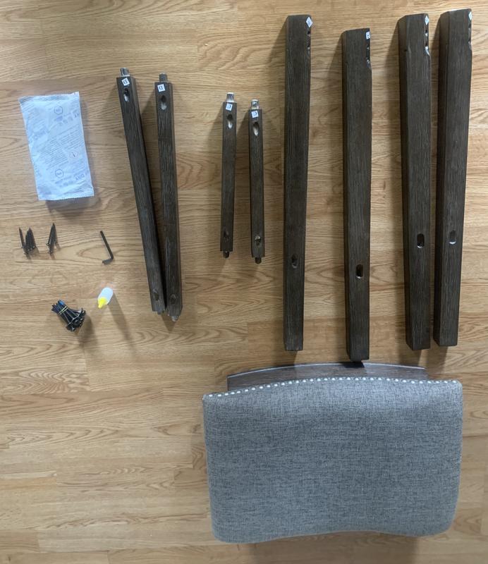 Pieces were well labeled for simplified assembly