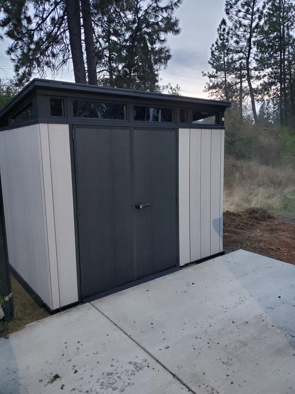 Artisan Grey Large Storage Shed - 11x7 Shed - Keter US