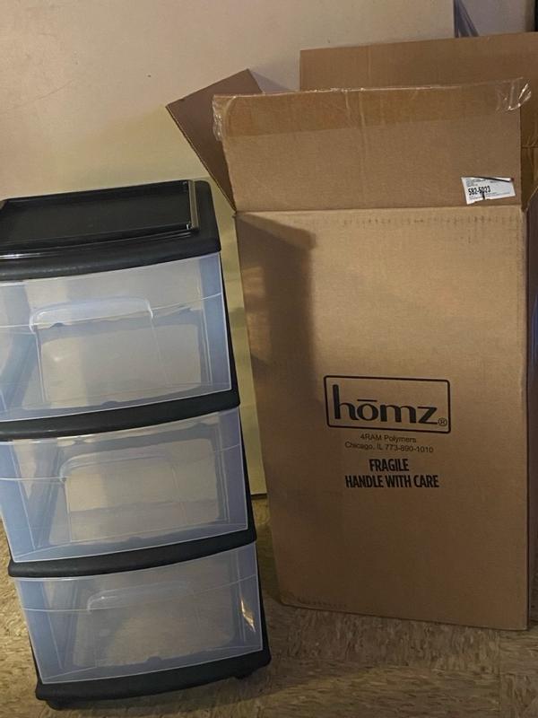 Homz 36-Count Latching Clear Ornament Storage Container with Dividers