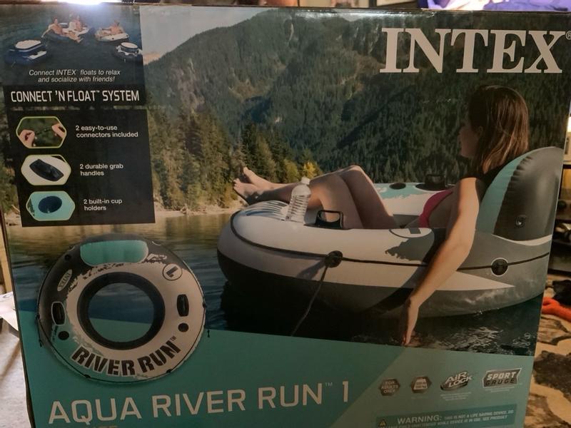 Intex River Run 1 53 Inflatable Floating Tube Lake Pool Ocean Raft