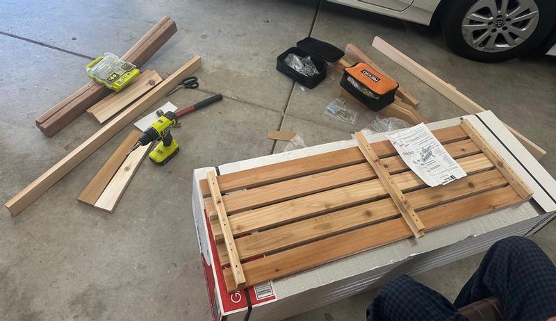 All Things Cedar 52-in W x 34-in H Natural Cedar Garden Bench GB48 at ...