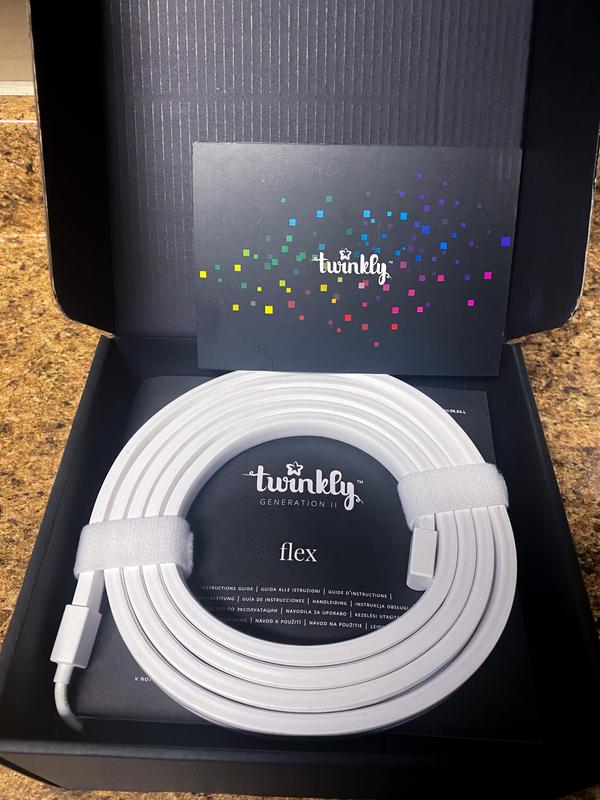 Twinkly™ Flex 200Light RGB String Lights in White/Multi Bed Bath