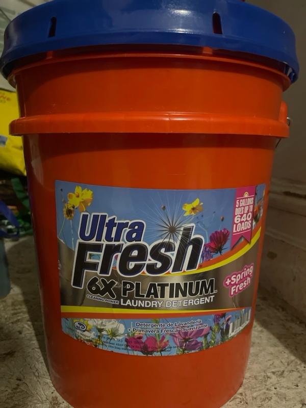Ultra Fresh 6X Platinum 5 Gal Laundry Detergent w/ Spring Fresh Fabric ...