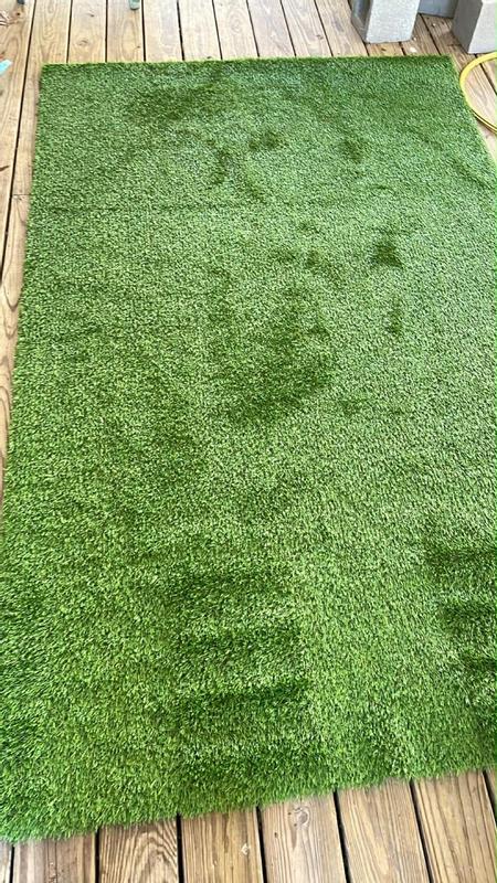 Bliss Hammocks Bliss Artificial Grass Runner Rug Indoor/Outdoor Easy ...
