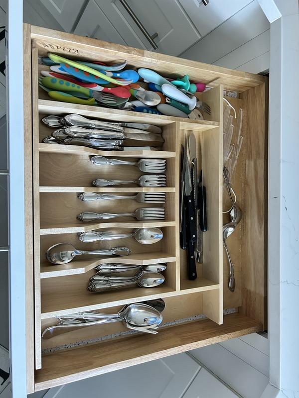 Custom Inserts Cutlery Insert, for Drawer Width 15-1/2 inch, 15-1/2 inch W