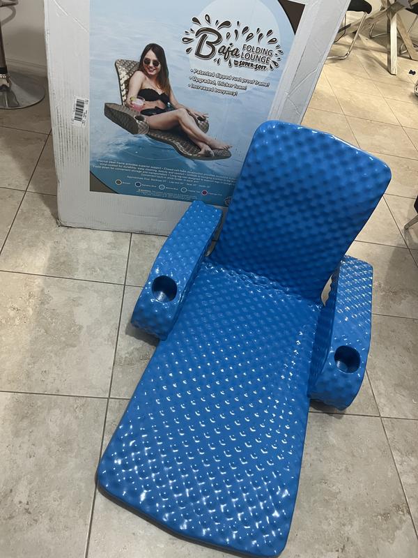 TRC Recreation 70 in x 70 in 1 Seat Blue Inflatable Lounger at