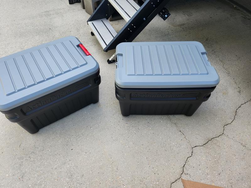 Sold at Auction: (2pc) Action Packer Totes