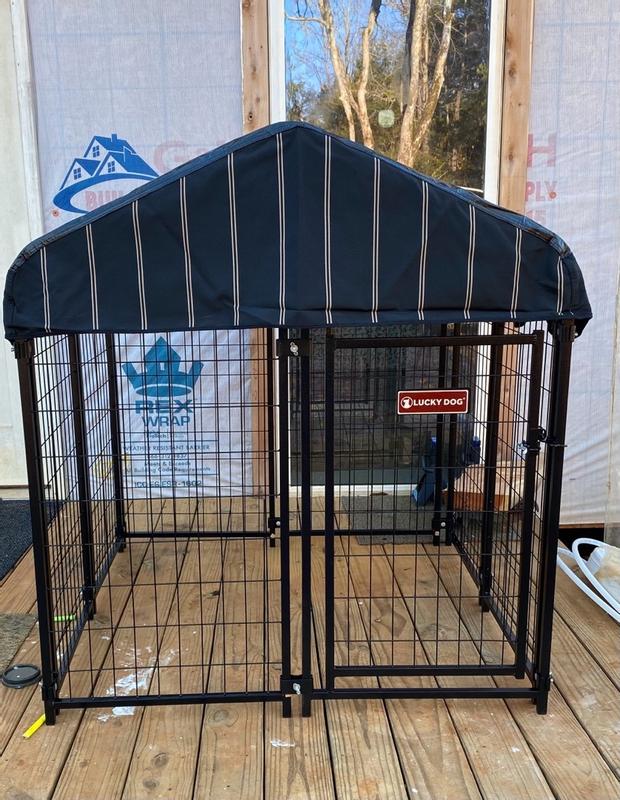 Lucky Dog Wire Dog Box Kit Large 4 ft L x 4 ft W x 4.5 ft H in the