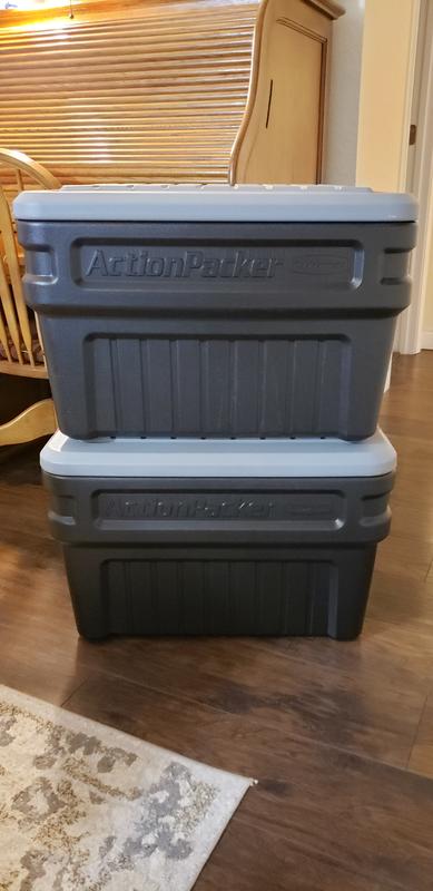 2X4 racks for Rubber-maid totes.  Rubbermaid garage storage, Locker storage,  Holiday storage