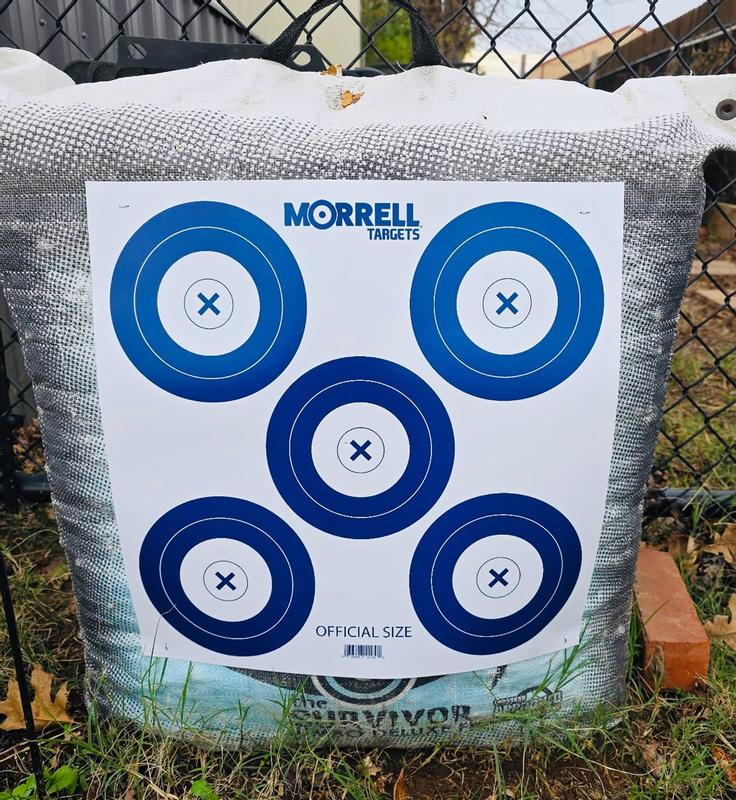 MORRELL TARGETS Archery NFAA Official 5 Spot Paper Target Face 100 ...