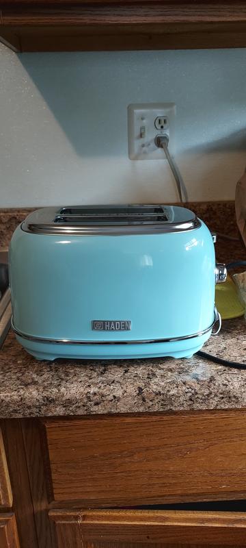 Haden - Heritage 4-Slice Wide-Slot Toaster - Turquoise