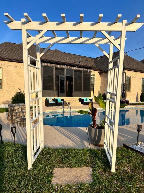 Dura-Trel Wellington Arbor 72 in. x 85 in. Outdoor Garden Arch