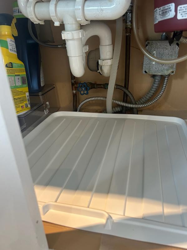 Rev-A-Shelf Under Sink Drip Tray for Vanity Base Cabinets Fits 21 ...