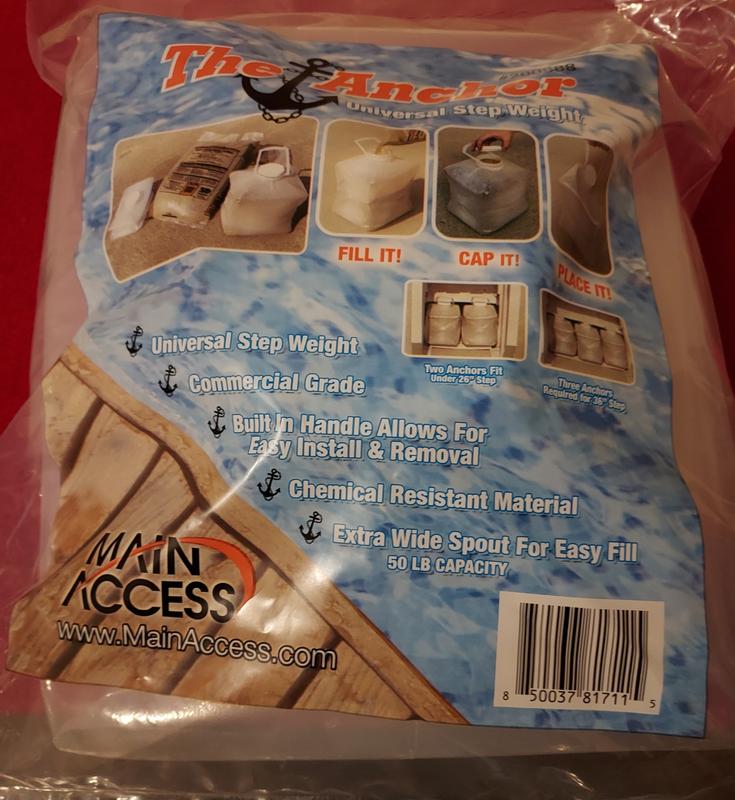 Main Access 54-in Plastic A-frame pool ladder Hand Rail in the Above ...