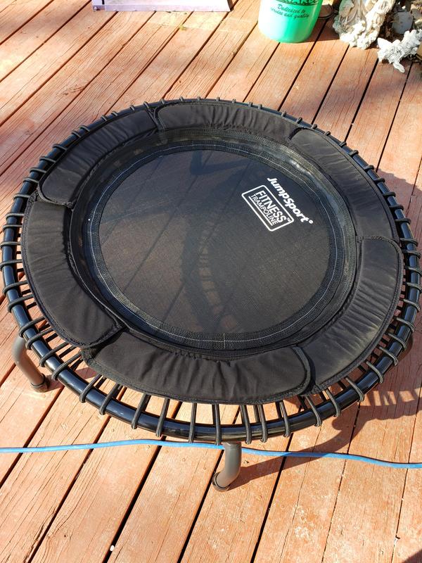 JumpSport 250 Lightweight Round Fitness Trampoline with a 35.5