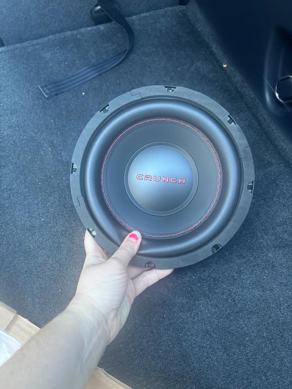 Crunch CRW8D4 8 Inch 250 Watt MAX 4 Ohm Dual Voice Coil Car Subwoofer ...