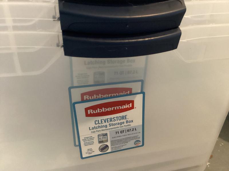 Rubbermaid Cleverstone Large Storage with Durable Latching Lids
