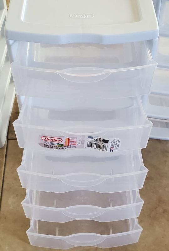 Sterilite ClearView Small 5-Drawer Organizer - White/Clear, 1 ct - Kroger