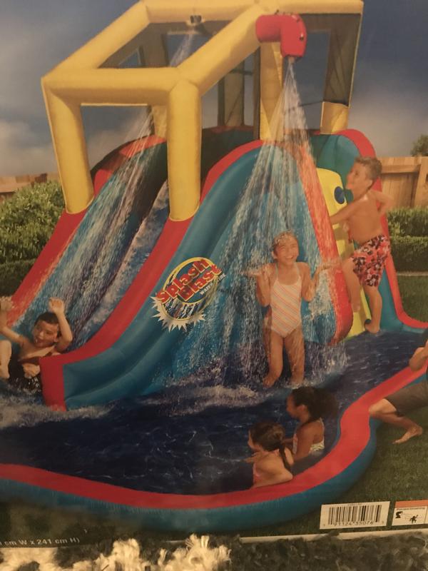 Banzai slide n soak splash park deals inflatable outdoor kids water park play center