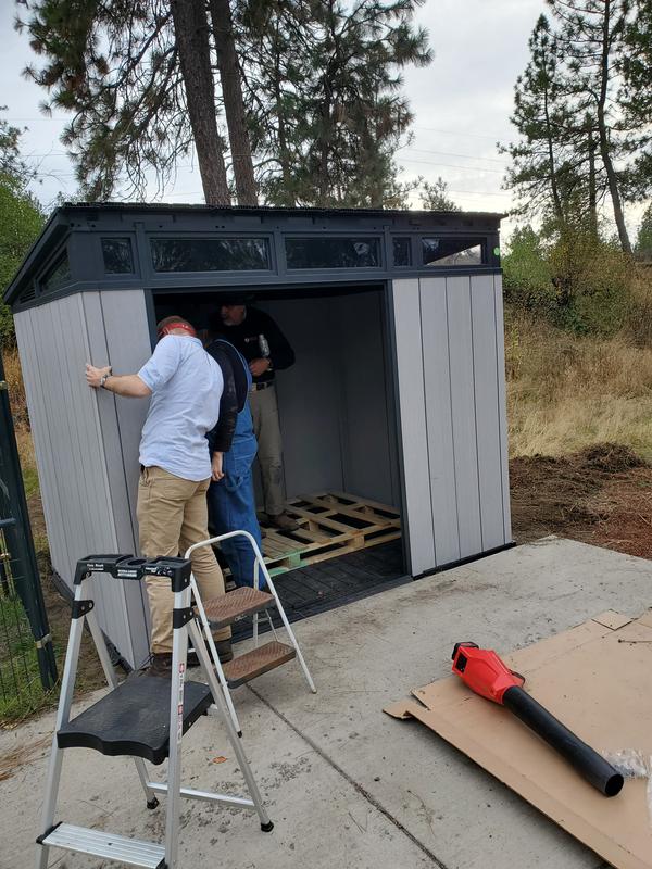 Artisan Grey Large Storage Shed - 11x7 Shed - Keter US