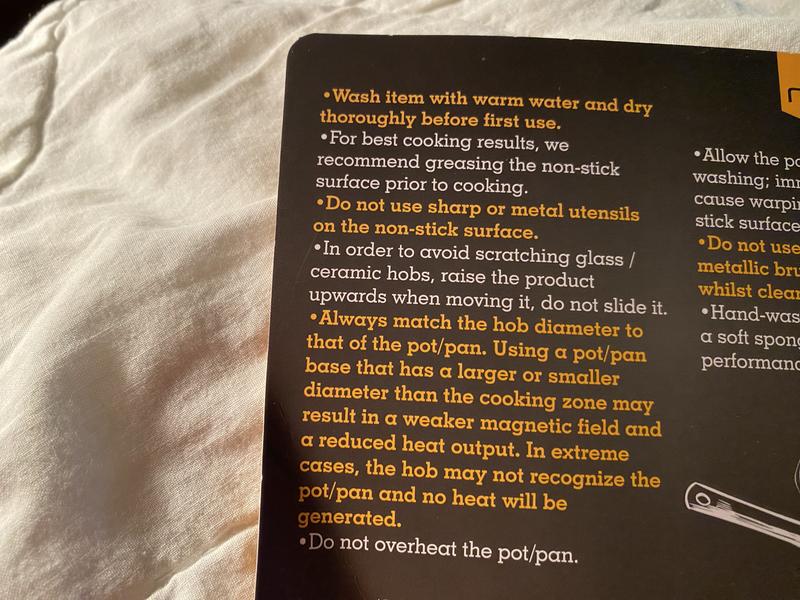 Instructions for care