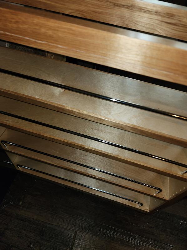Rev-A-Shelf Organizador de gabinete extraíble 448-BC-8C, organizador de  platos de cocina con base de madera de 8 pulgadas para gabinete con 3  estantes