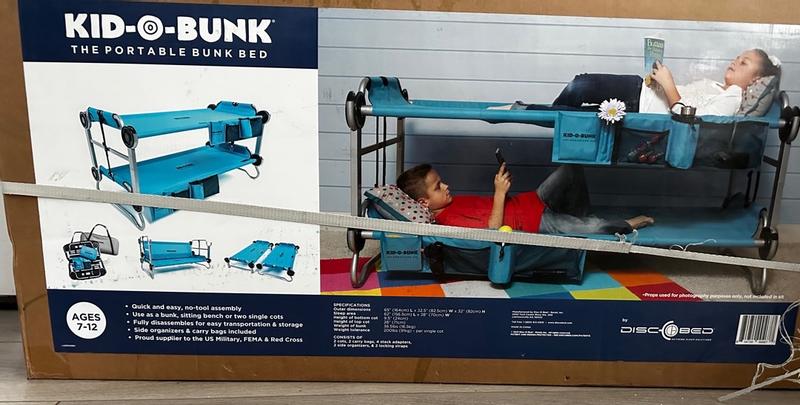 Portable bunk bed outlet cots