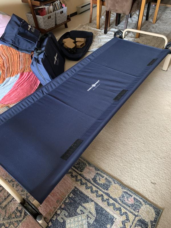 one half of my awesome camping beds.