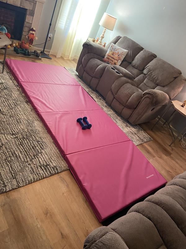 Balancefrom 4 ft. x 10 ft. x 2 in. Extra Thick Anti-Tear Gymnastic Mat Pink  BFGR-01PK - The Home Depot